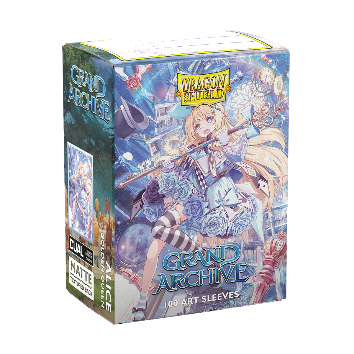 DS - Standard Licensed Dual Art Sleeves: Grand Archive: Alice, Golden Queen [Matte] (100 Sleeves)