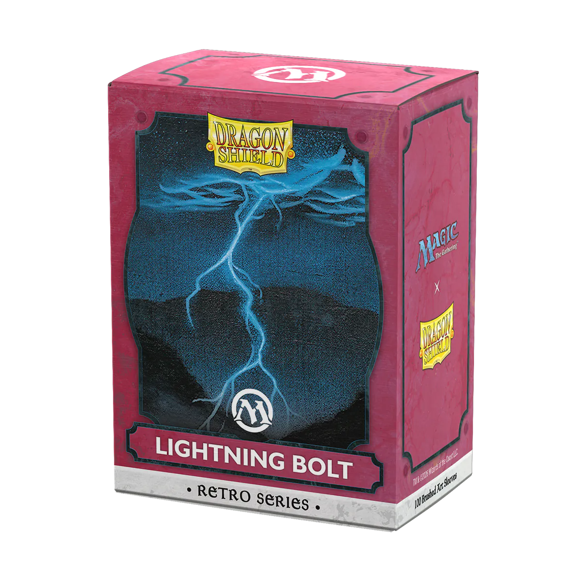 DS - Standard Licensed Art Sleeves: MtG: Retro Series - Lightning Bolt [Brushed] (100 Sleeves)