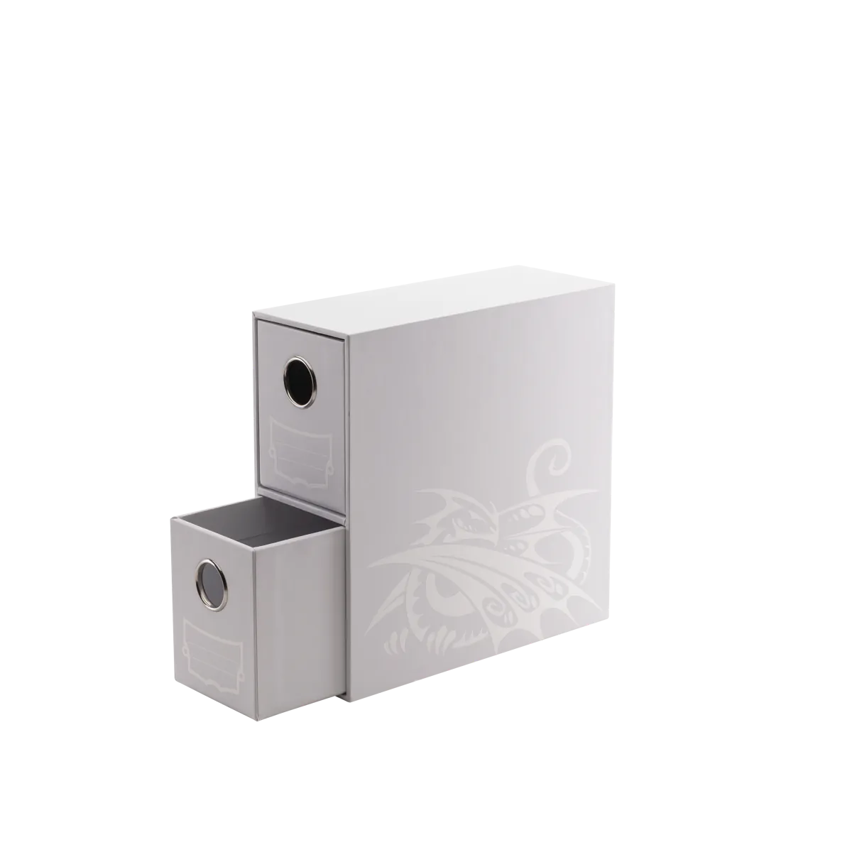 DS - Fortress Card Drawers: White [Vertical] (2 Drawers)