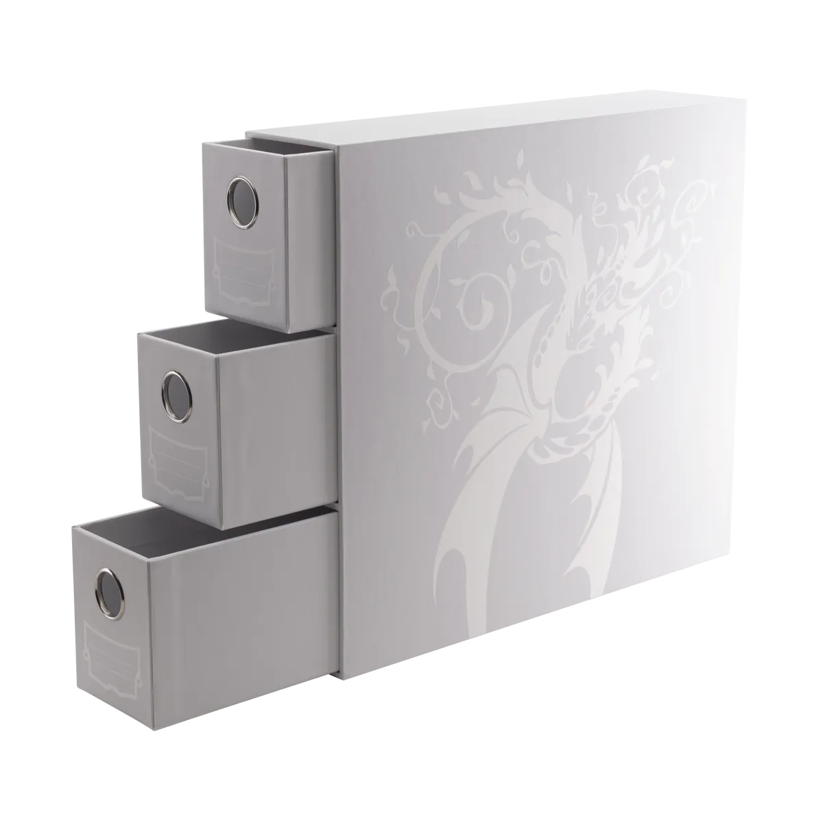 DS - Fortress Card Drawers: White [Vertical] (3 Drawers XL)
