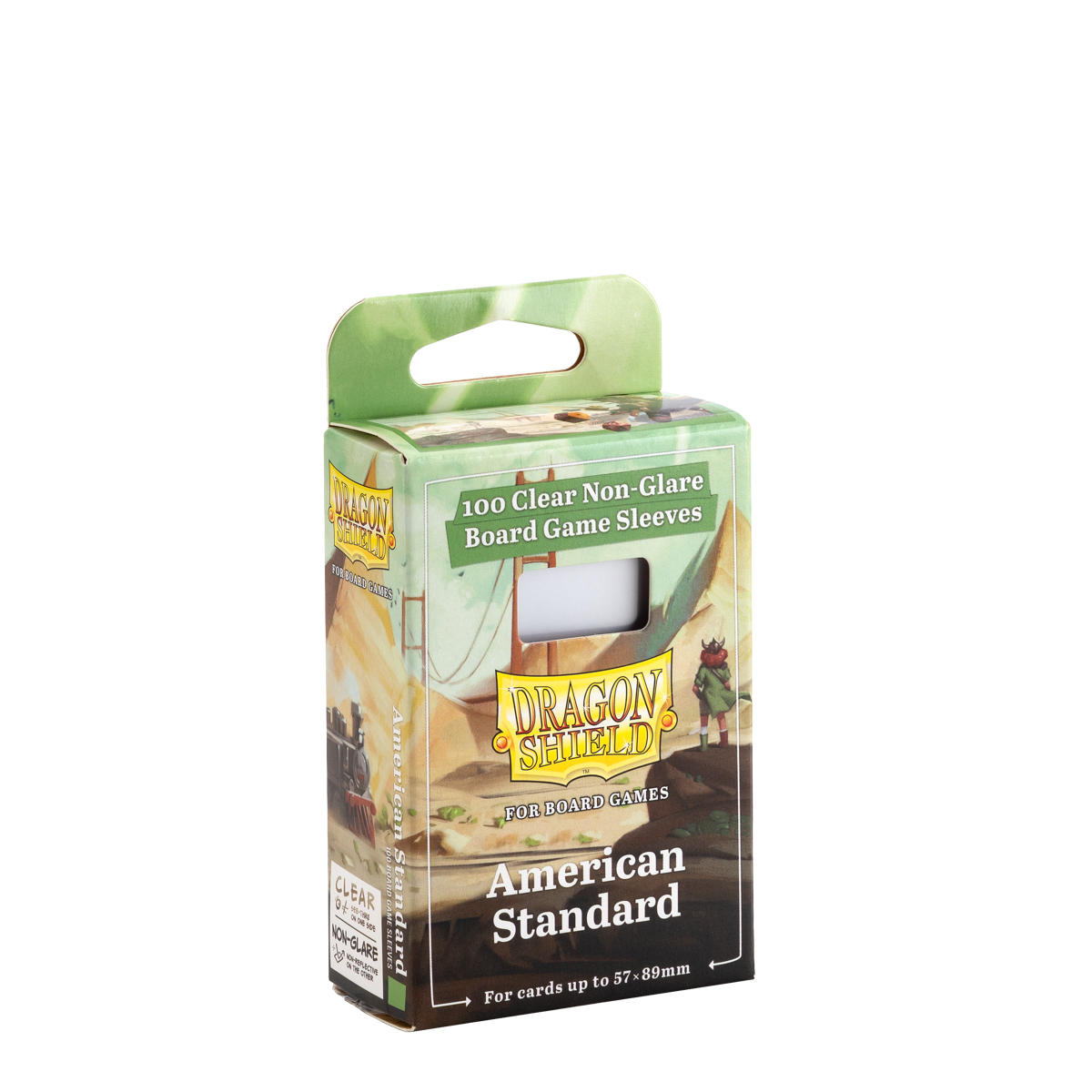 DS - Board Games Sleeves Clear/Non-Glare: 57x89mm [American Standard] (100 Sleeves)