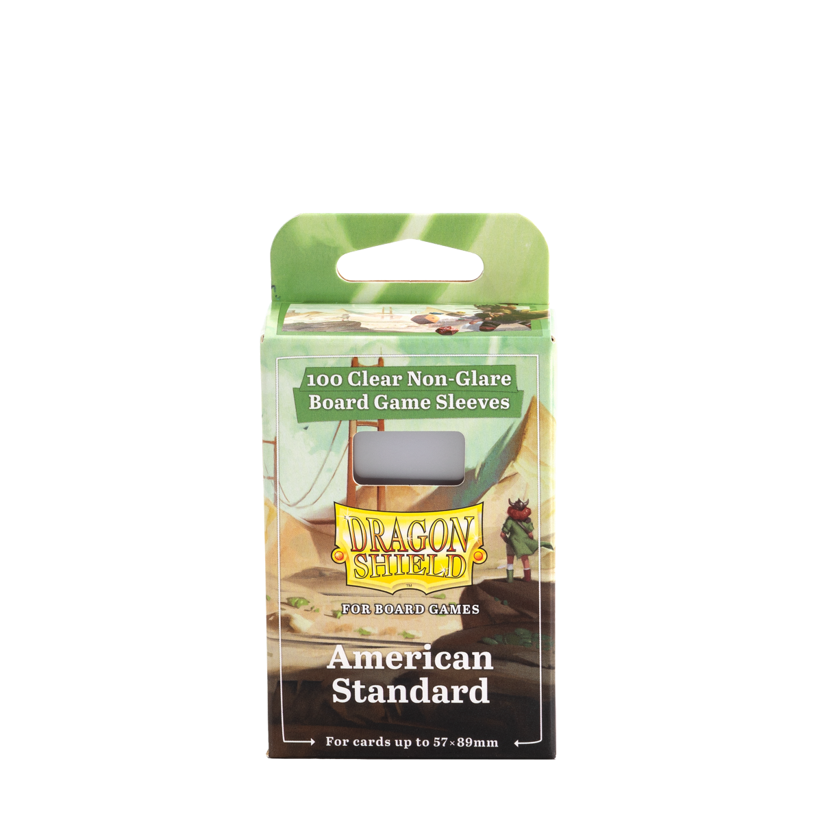 DS - Board Games Sleeves Clear/Non-Glare: 57x89mm [American Standard] (100 Sleeves)