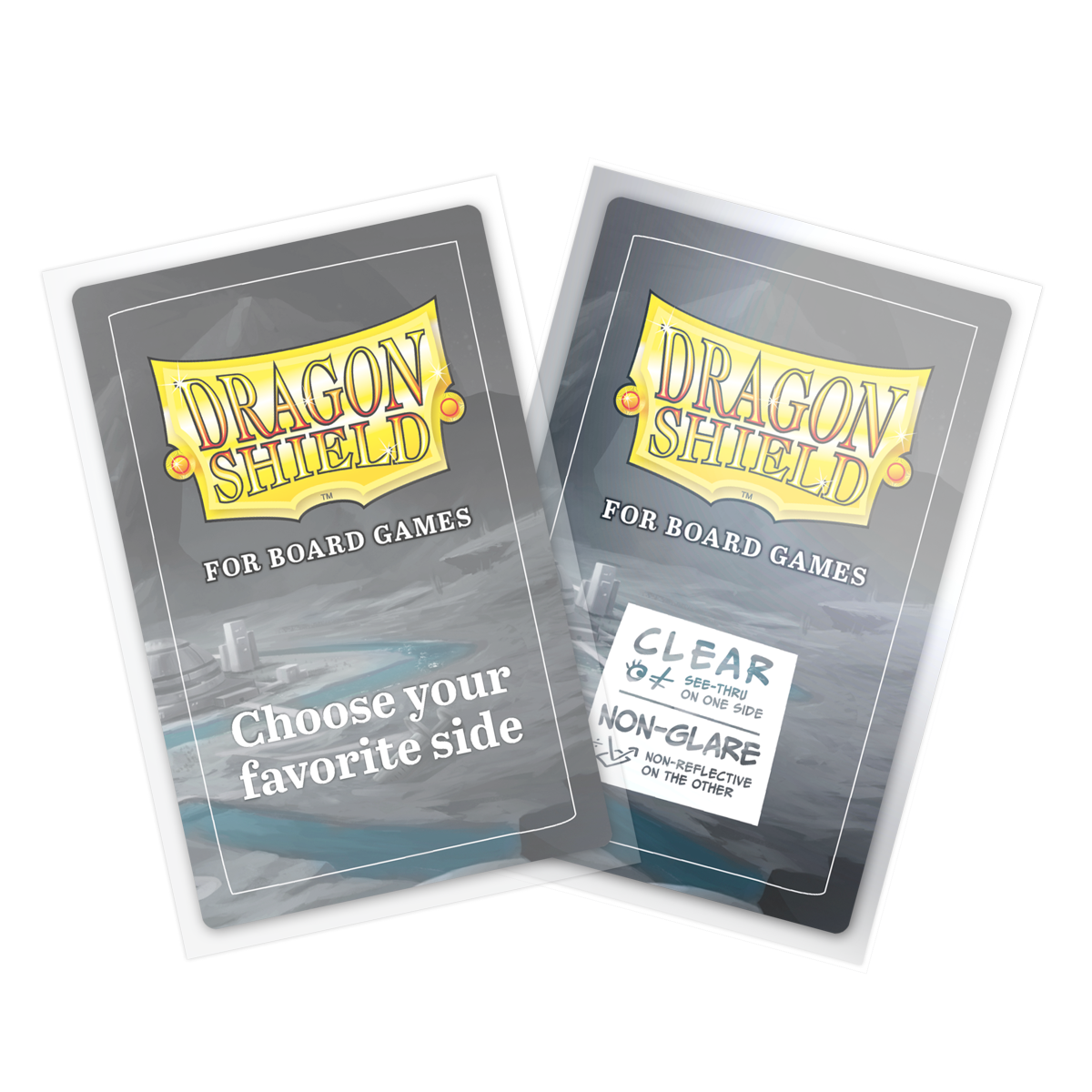DS - Board Games Sleeves Clear/Non-Glare: 57x89mm [American Standard] (100 Sleeves)