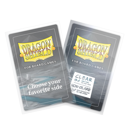 DS - Board Games Sleeves Clear/Non-Glare: 57x89mm [American Standard] (100 Sleeves)