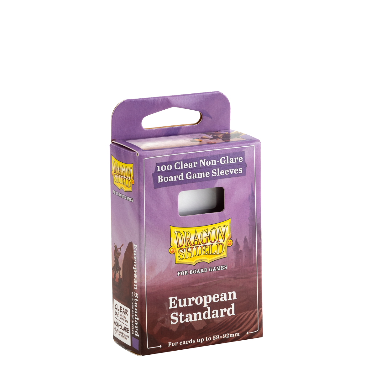 DS - Board Games Sleeves Clear/Non-Glare: 59x92mm [European Standard] (100 Sleeves)