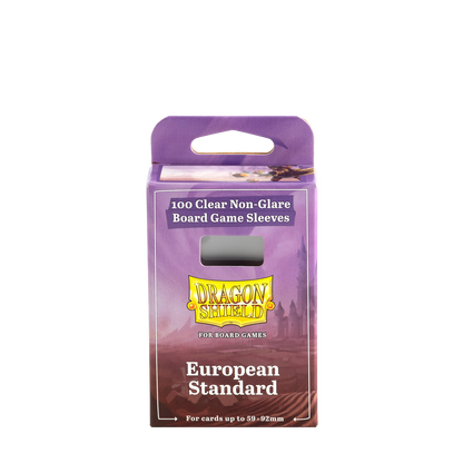 DS - Board Games Sleeves Clear/Non-Glare: 59x92mm [European Standard] (100 Sleeves)
