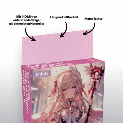 Baba Sleeves - Matte Hüllen Pink Japan Size (60 Sleeves)