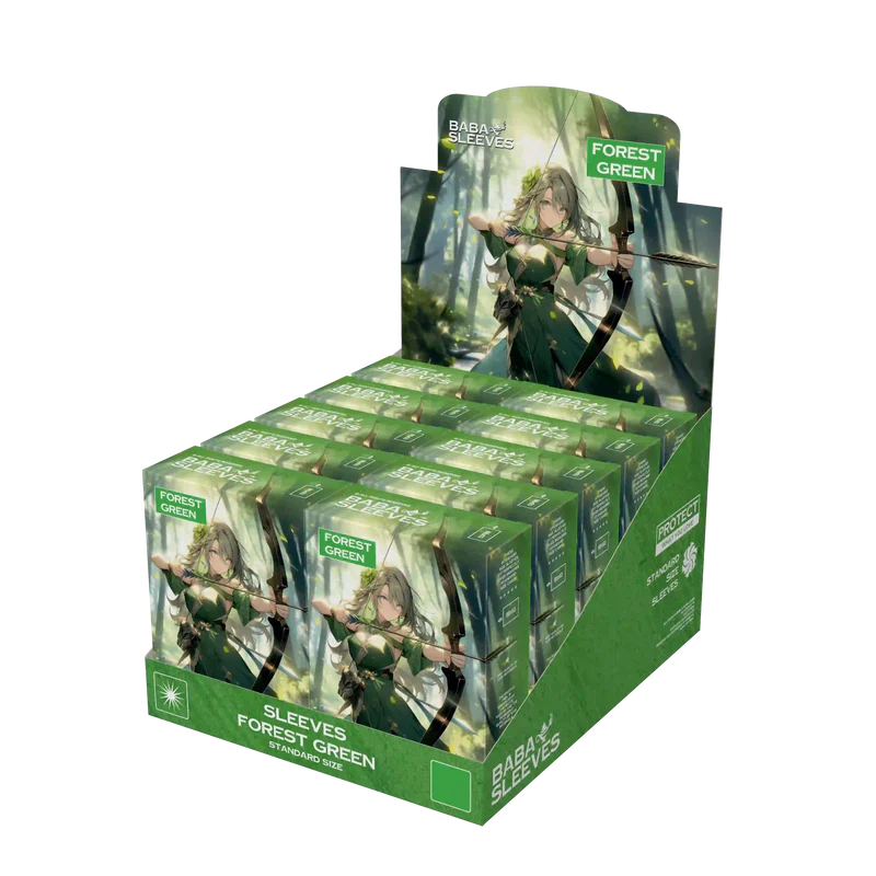 Baba Sleeves - Matte Hüllen Apfel Grün Standard Size (100 Sleeves)