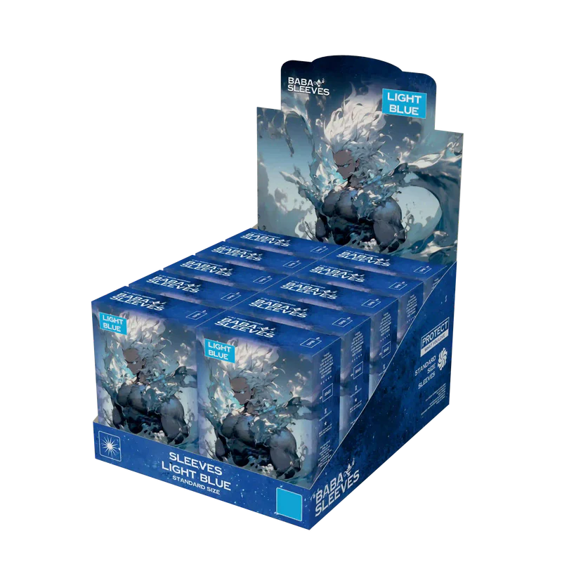 Baba Sleeves - Matte Hüllen Hellblau Standard Size (70 Sleeves)