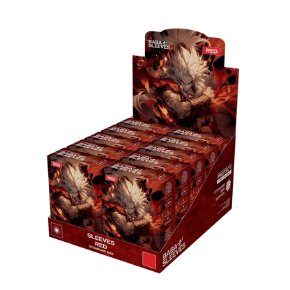 Baba Sleeves - Matte Hüllen Rot Standard Size (100 Sleeves)