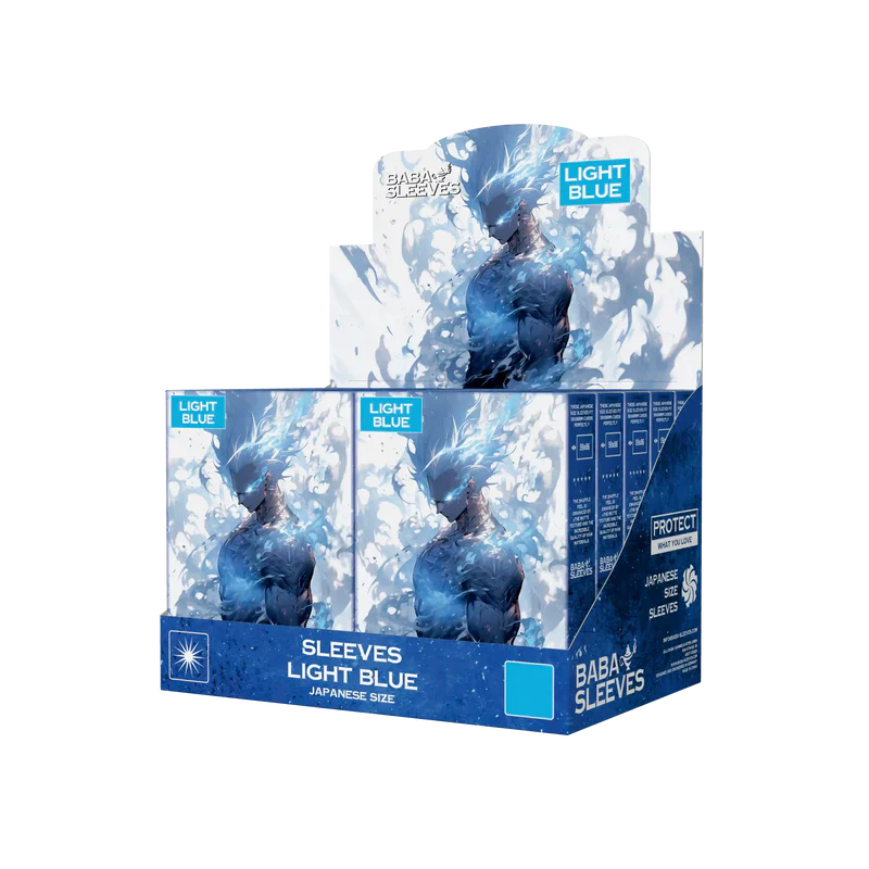 Baba Sleeves - Matte Hellblaue / Light Blue Hüllen Japan Size (60 Sleeves)