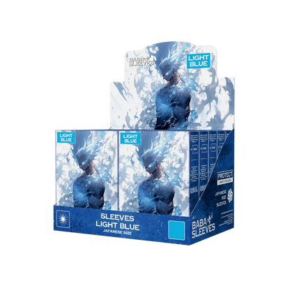 Baba Sleeves - Matte Hellblaue / Light Blue Hüllen Japan Size (60 Sleeves)