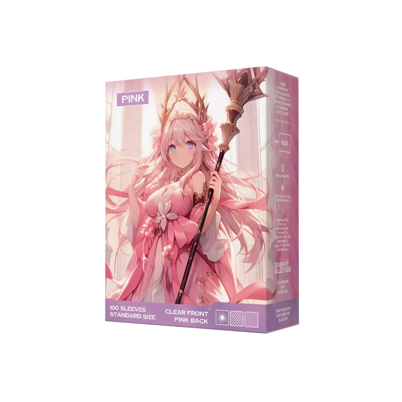 Baba Sleeves - Matte Hüllen Pink Standard Size (100 Sleeves)