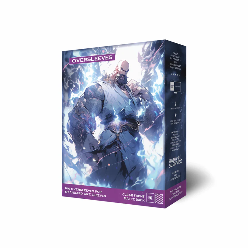 Baba Sleeves - Matte Oversleeves - Doublesleeves Hüllen Standard Size (100 Sleeves)