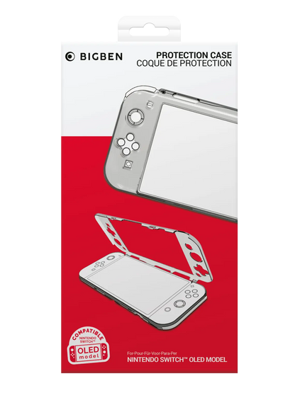 BIGBEN - Nintendo Switch - Polycarbonat Hardcase / Hülle - für Nintendo Switch OLED - Clear / Transparent