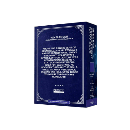 Baba Sleeves - Matte Marine Blau / Navy Blue Hüllen Standard Size (100 Sleeves)