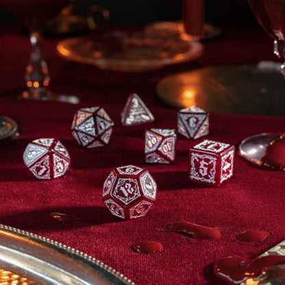 Q Workshop - Bloodsucker: Scarlet 7pc RPG Dice Set