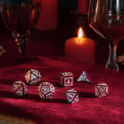 Q Workshop - Bloodsucker: Scarlet 7pc RPG Dice Set