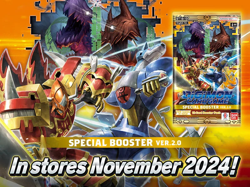 Digimon Card Game (DCG) - Special Booster Ver. 2.0 [BT18-19] - Booster Display (24 Booster Packs) - EN