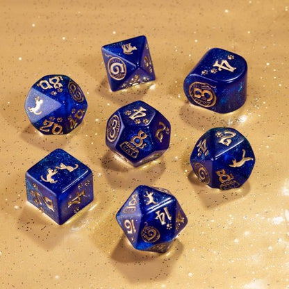 Q Workshop - CATS: Meowster 7pc RPG Dice Set