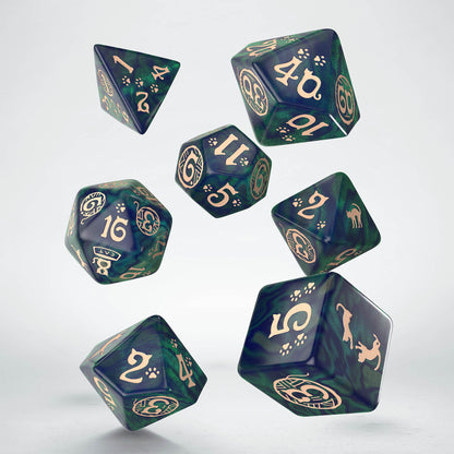 Q Workshop - CATS: Mittens 7pc RPG Dice Set