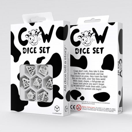Q Workshop - Cow: MOOzilla 7pc RPG Dice Set