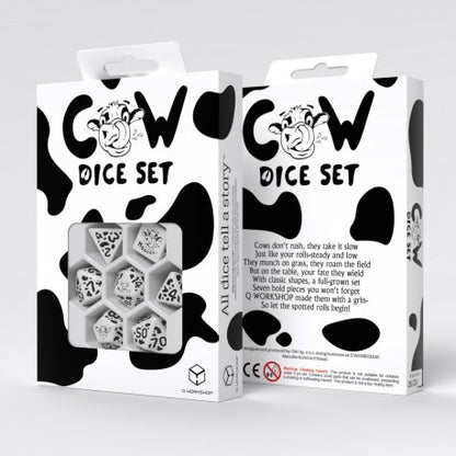 Q Workshop - Cow: MOOzilla 7pc RPG Dice Set