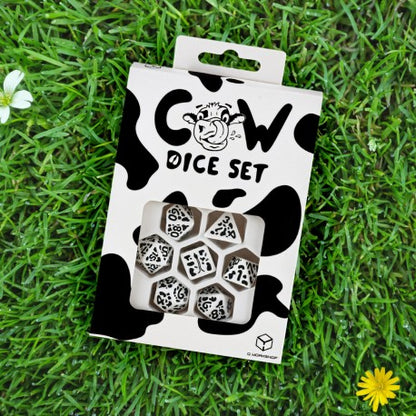 Q Workshop - Cow: MOOzilla 7pc RPG Dice Set