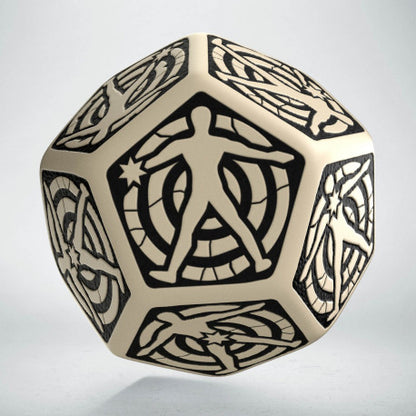 Q Workshop - Hit Location Die: D12 Beige & black