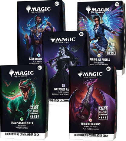 MTG - Foundations Starter Commander Deck Display (5 Decks) - EN