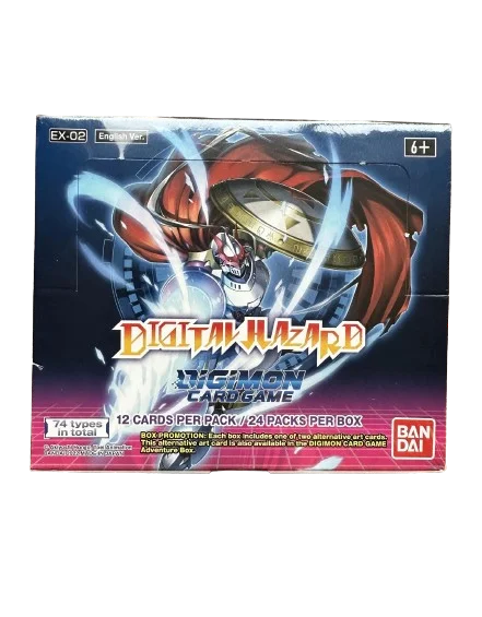 Digimon Card Game (DCG) - Digital Hazard [EX02] - Booster Display (24 Booster Packs) - EN