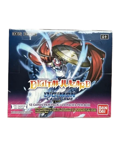 Digimon Card Game (DCG) - Digital Hazard [EX02] - Booster Display (24 Booster Packs) - EN