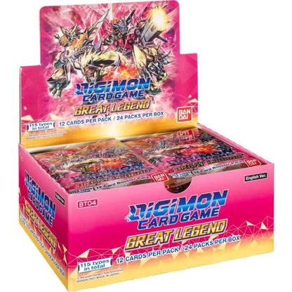 Digimon Card Game (DCG) - Great Legend [BT04] - Booster Display (24 Booster Packs) - EN