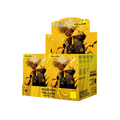 Baba Sleeves - Matte Gelbe / Yellow Hüllen Japan Size (60 Sleeves)