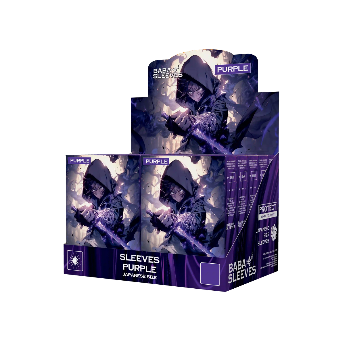 Baba Sleeves - Matte Lila / Purple Hüllen Japan Size (60 Sleeves)