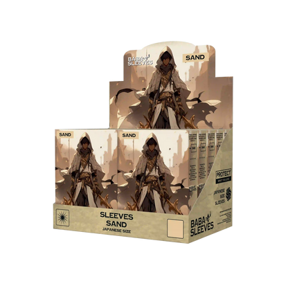 Baba Sleeves - Matte Beige / Sand Hüllen Japan Size (60 Sleeves)
