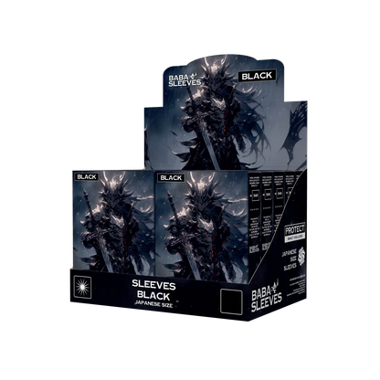 Baba Sleeves - Matte Schwarze / Black Hüllen Japan Size (60 Sleeves)