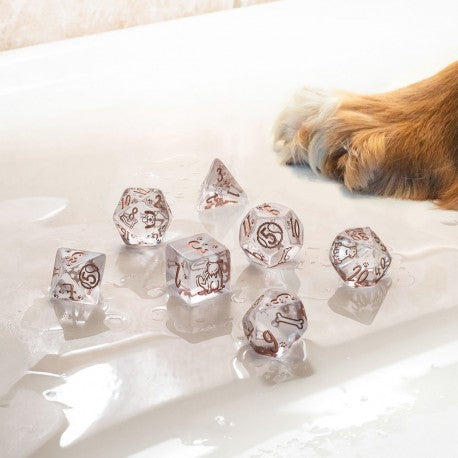 Q Workshop - DOGS: Bubbles 7pc RPG Dice Set