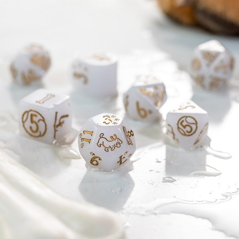 Q Workshop - DOGS: Charlie 7pc RPG Dice Set