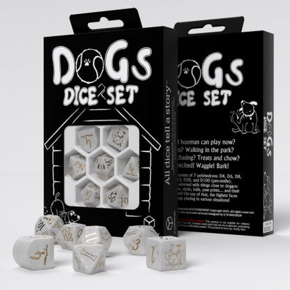 Q Workshop - DOGS: Charlie 7pc RPG Dice Set