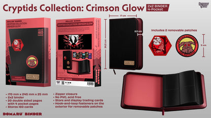 Gatherers' Tavern - DOMARU 4-Pocket BINDER: Cryptids Collection: Crimson Glow