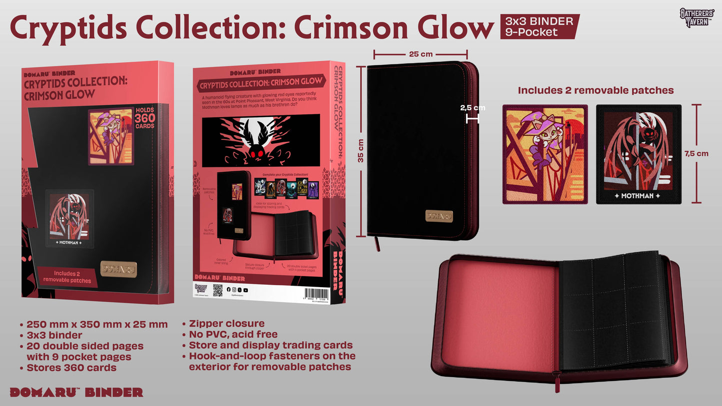 Gatherers' Tavern - DOMARU 9-Pocket BINDER: Cryptids Collection: Crimson Glow