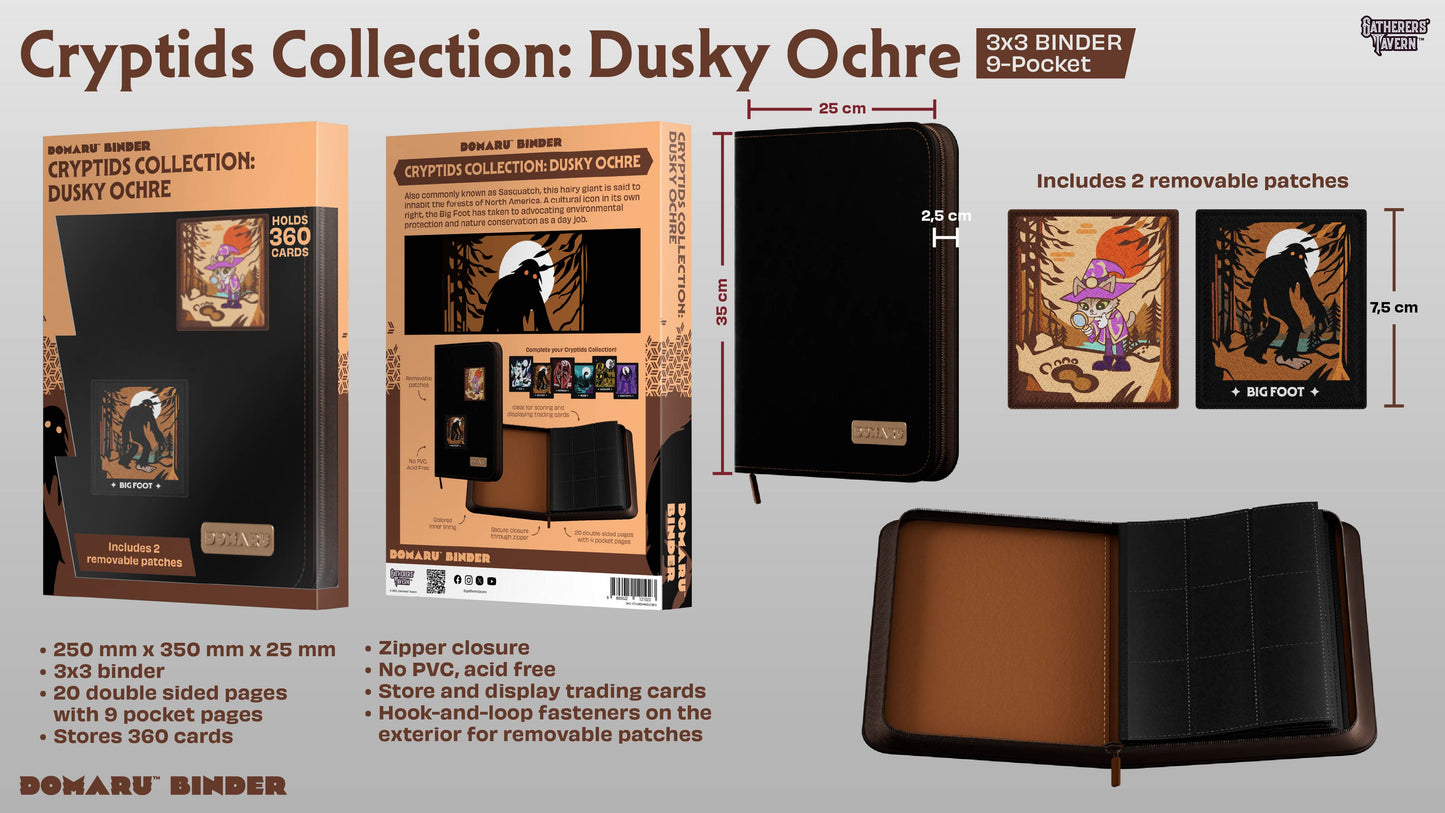 Gatherers' Tavern - DOMARU 9-Pocket BINDER: Cryptids Collection: Dusky Ochre