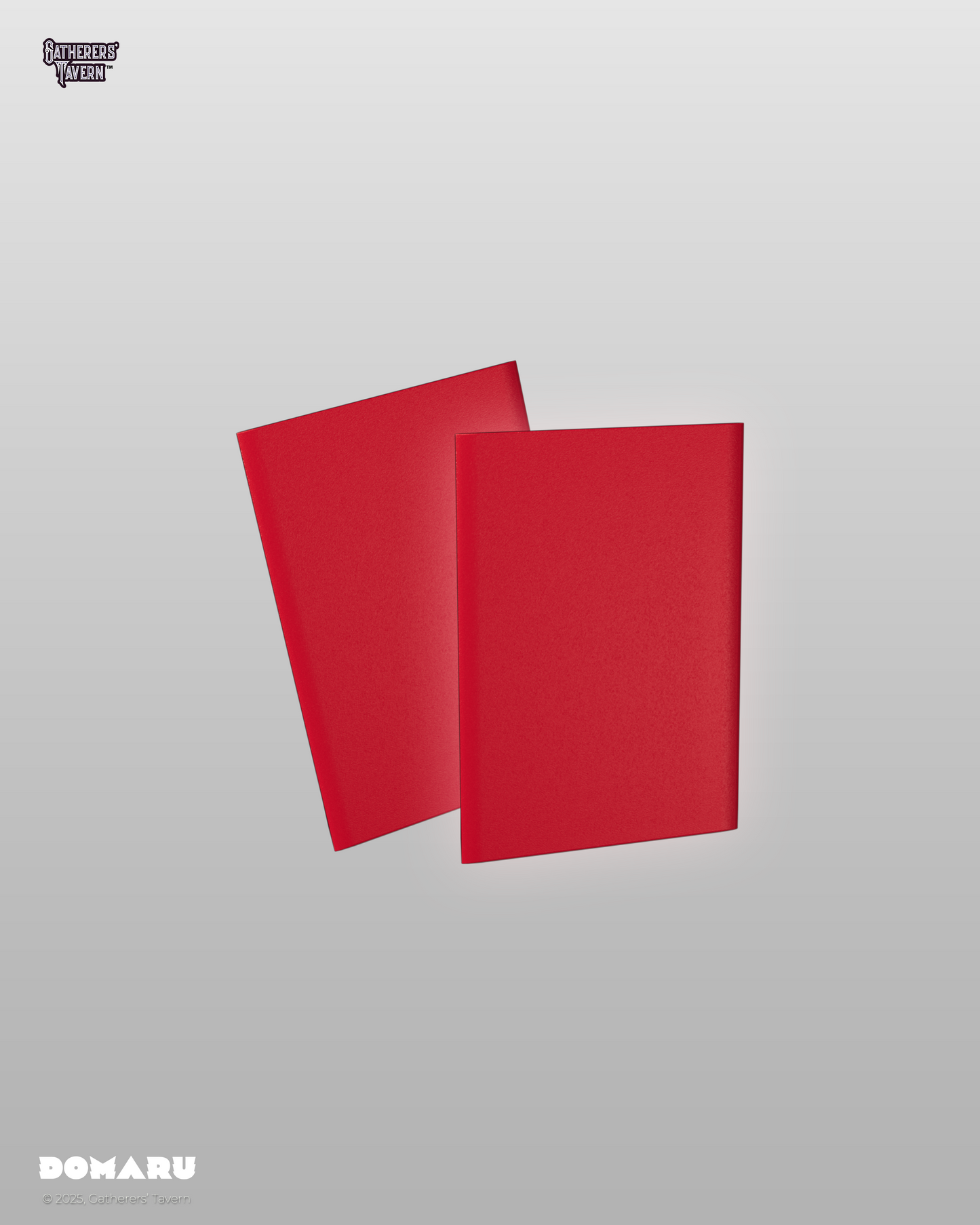 Gatherers' Tavern - DOMARU Regular Fit Standard Sleeves: Balefire Red (100 Sleeves)