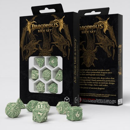 Q Workshop - Dracopolis: The Andean Longneck 7pc RPG Dice Set