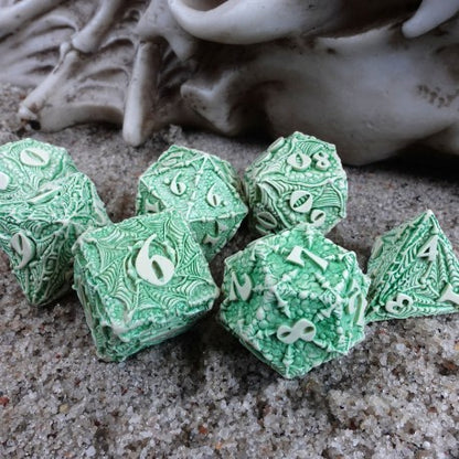 Q Workshop - Dracopolis: The Andean Longneck 7pc RPG Dice Set