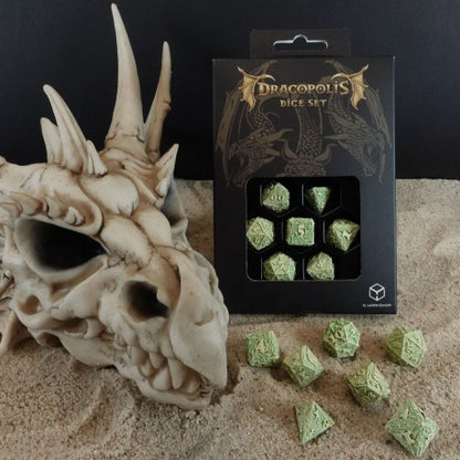 Q Workshop - Dracopolis: The Andean Longneck 7pc RPG Dice Set