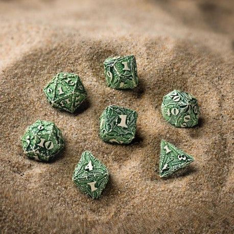 Q Workshop - Dracopolis: The Andean Longneck 7pc RPG Dice Set