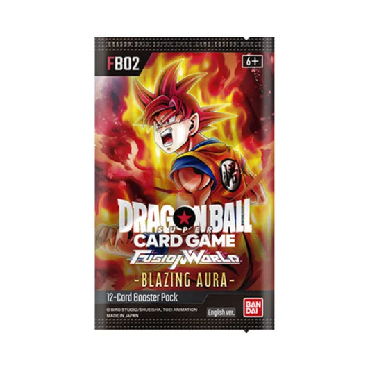 Dragon Ball Super Card Game (DBSCG) - Fusion World [FB02] - -Blazing Aura- - Booster Display (24 Booster Packs) - EN