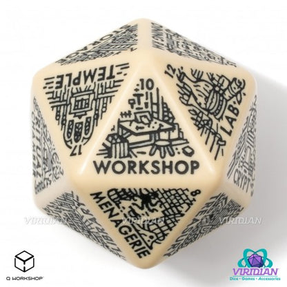 Q Workshop - Dungeon Generator Die: Beige&Black